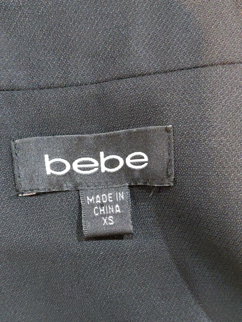 bebe Black Short Puff-Sleeve Fit & Flare Mini Dress - Picture 9 of 10